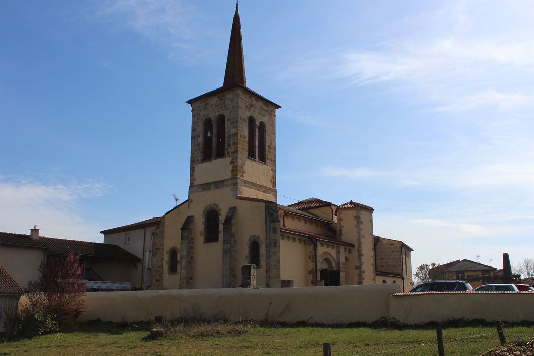 Eglise Saint-Pourçain : Ensemble sud-ouest, vue générale