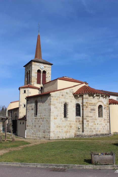 Eglise Saint-Pourçain : Chevet, vue générale