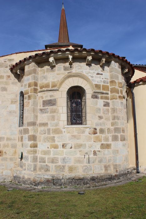 Eglise Saint-Pourçain : Chevet, vue générale