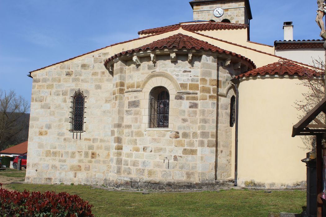 Eglise Saint-Pourçain : Chevet, vue générale