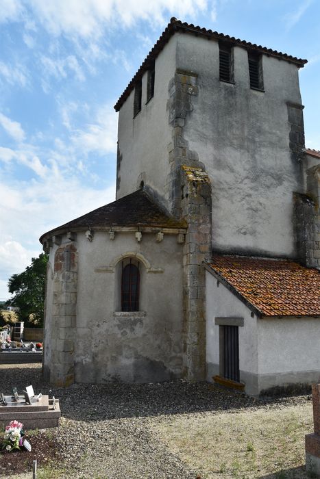 Eglise de Jussat : Chevet, vue générale