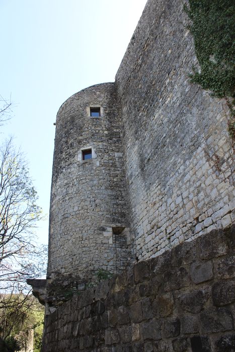 Château des Tourettes (vestiges) : Tour nord, vue générale