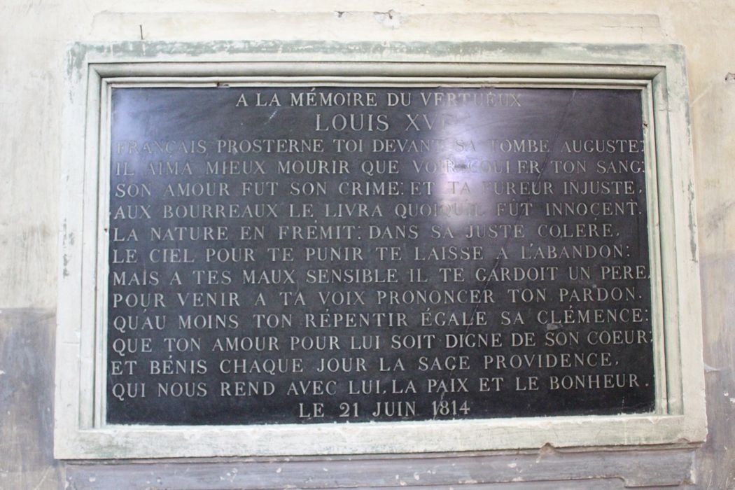 plaque commémorative