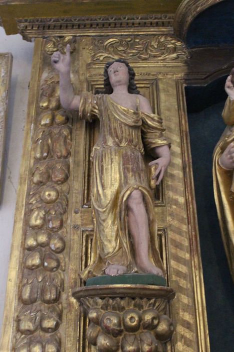 statue du retable de la chapelle nord : Ange