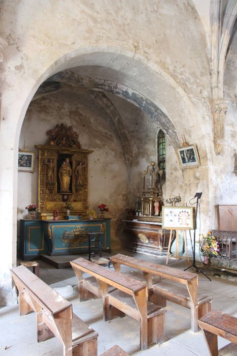 Eglise de Courtesserre : Chapelle nord, vue générale