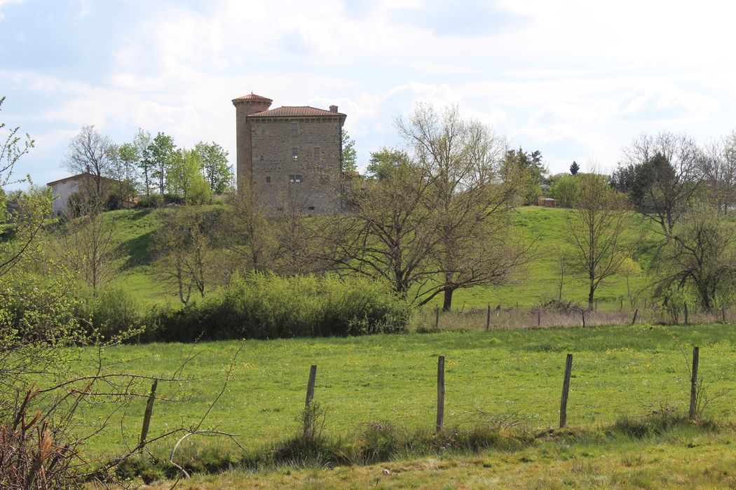 Tour du Maure : Vue générale de la tour dans son environnement depuis le Nord