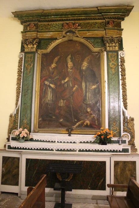 retable et autel, tableau : saint Pons, saint Claude et saint Eloi  - © Ministère de la Culture (France), Médiathèque du patrimoine et de la photographie, diffusion RMN-GP