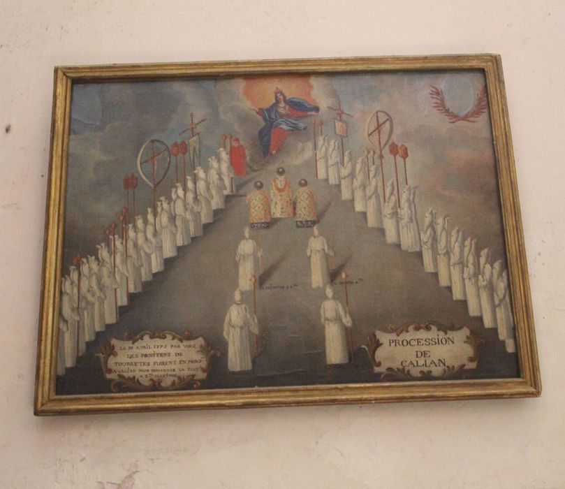 ex-voto : Procession de Callian, 20 avril 1775