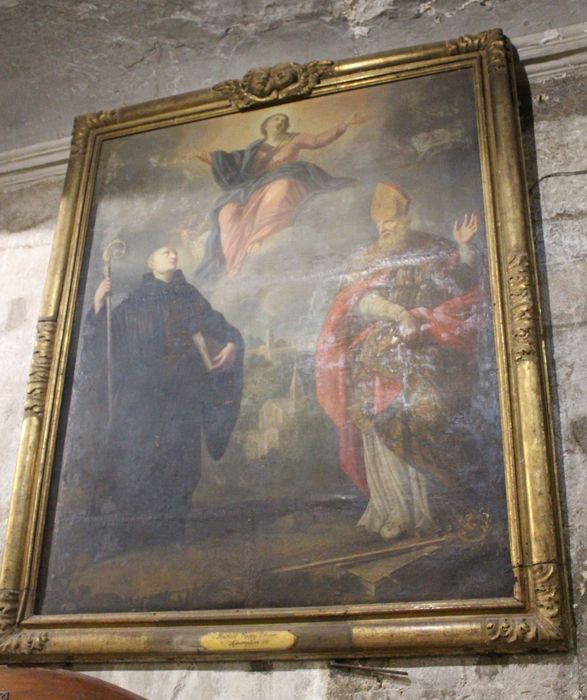 tableau, cadre : l'Assomption de la Vierge entre saint Benoît et saint Honorât - © Ministère de la Culture (France), Médiathèque du patrimoine et de la photographie, diffusion RMN-GP