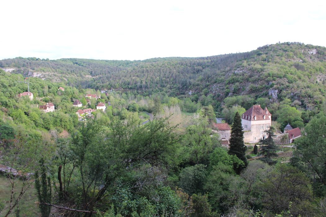 Château de Geniez : vue générale du château dans son environnement depuis le Nord