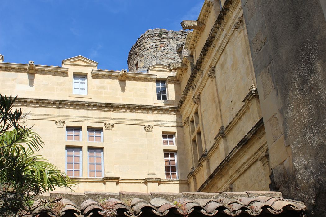 Château de la Fare : façades sud et est, vue partielle