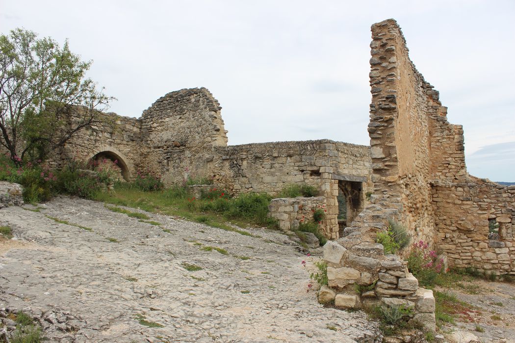 Château (ruines du) : vue partielle des ruines de l’ancien village