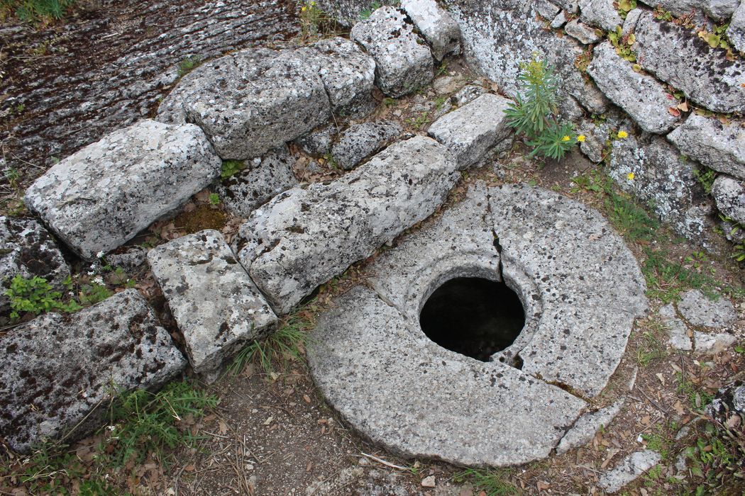 Fort (vestiges du) : silos, détail d’un couvercle