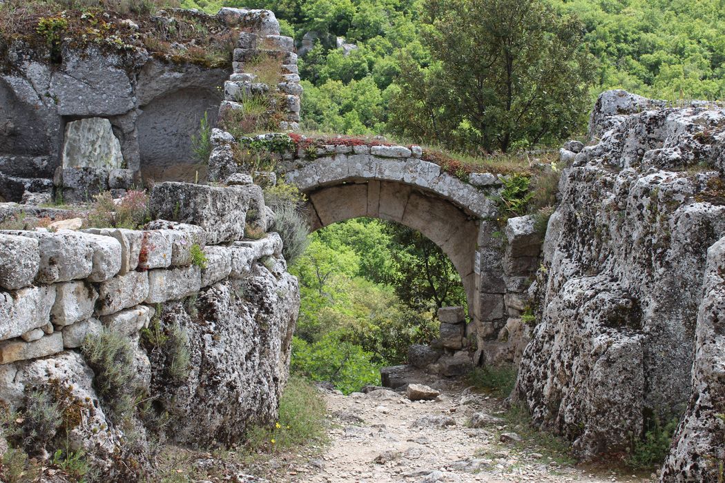 Fort (vestiges du) : poterne d’accès à l’escalier dérobé, vue générale