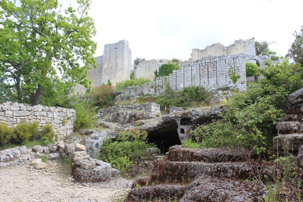 Fort (vestiges du) : vue partielle des ruines en direction du Sud-Est