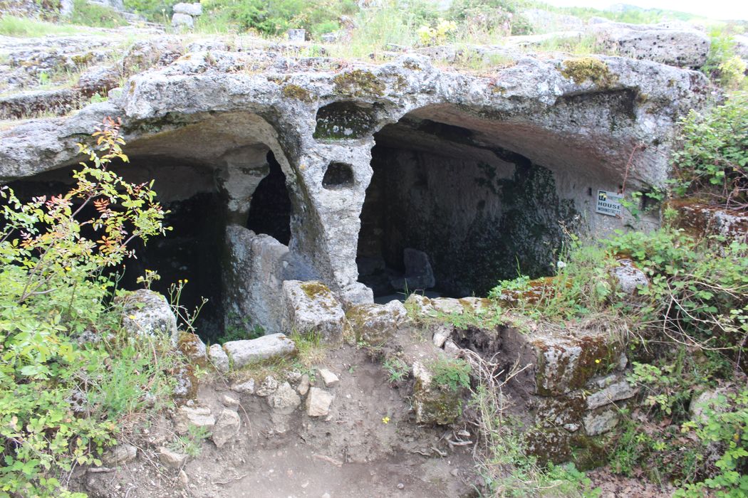 Fort (vestiges du) : vestiges d’habitations rupestres, vue partielle