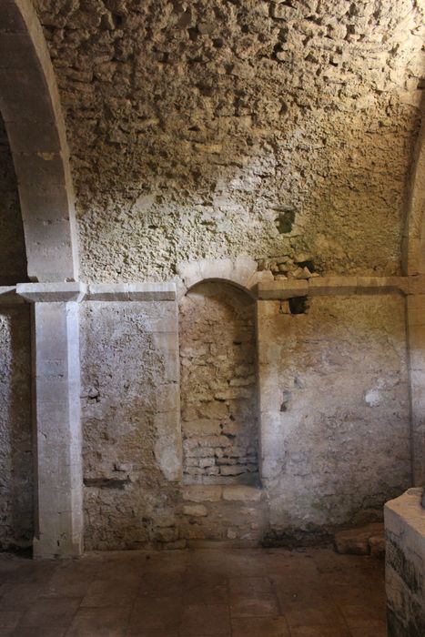 Ancienne église Sainte-Marie : nef, mur gouttereau sud, vue partielle