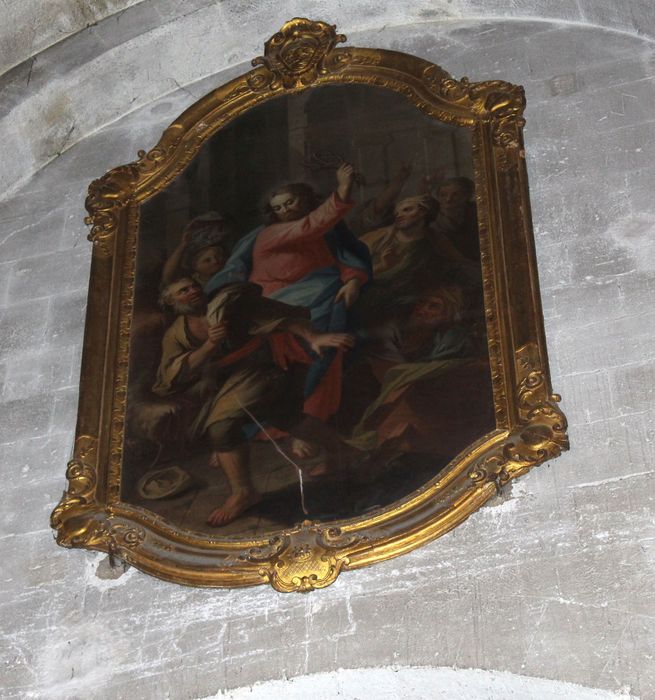 tableau : le Christ chassant les marchands du temple