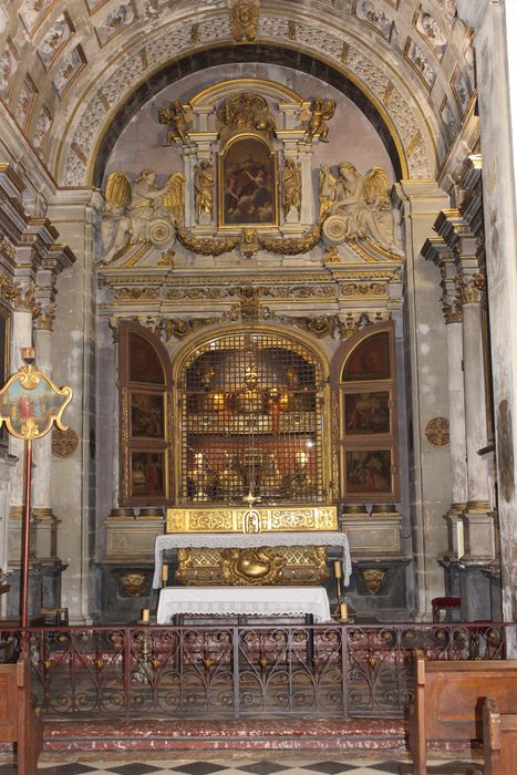 autel, tabernacle, exposition,gradin, autel-tombeau dits de Sainte-Anne, vue partielle