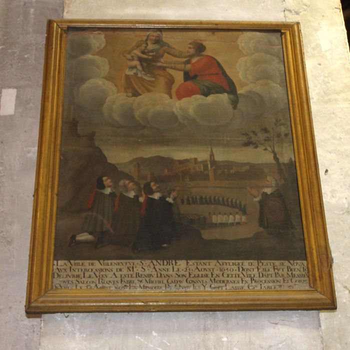 tableau, ex-voto : Voeu de la communauté de Villeneuve-lès-Avignon