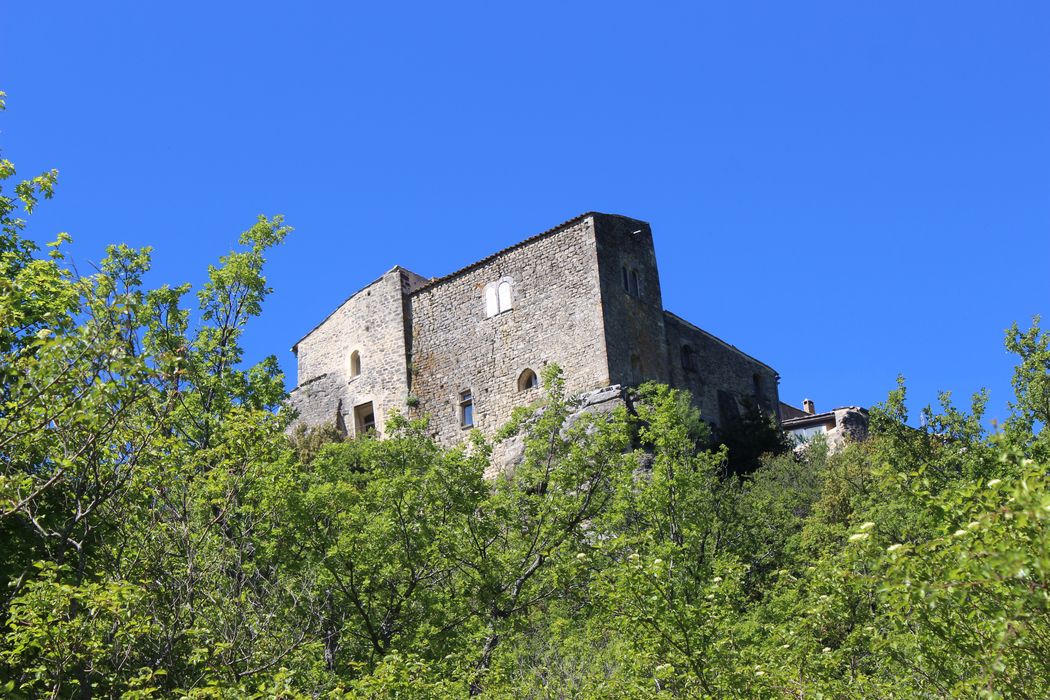 Village de Viens : vue partielle des maisons depuis l’Est