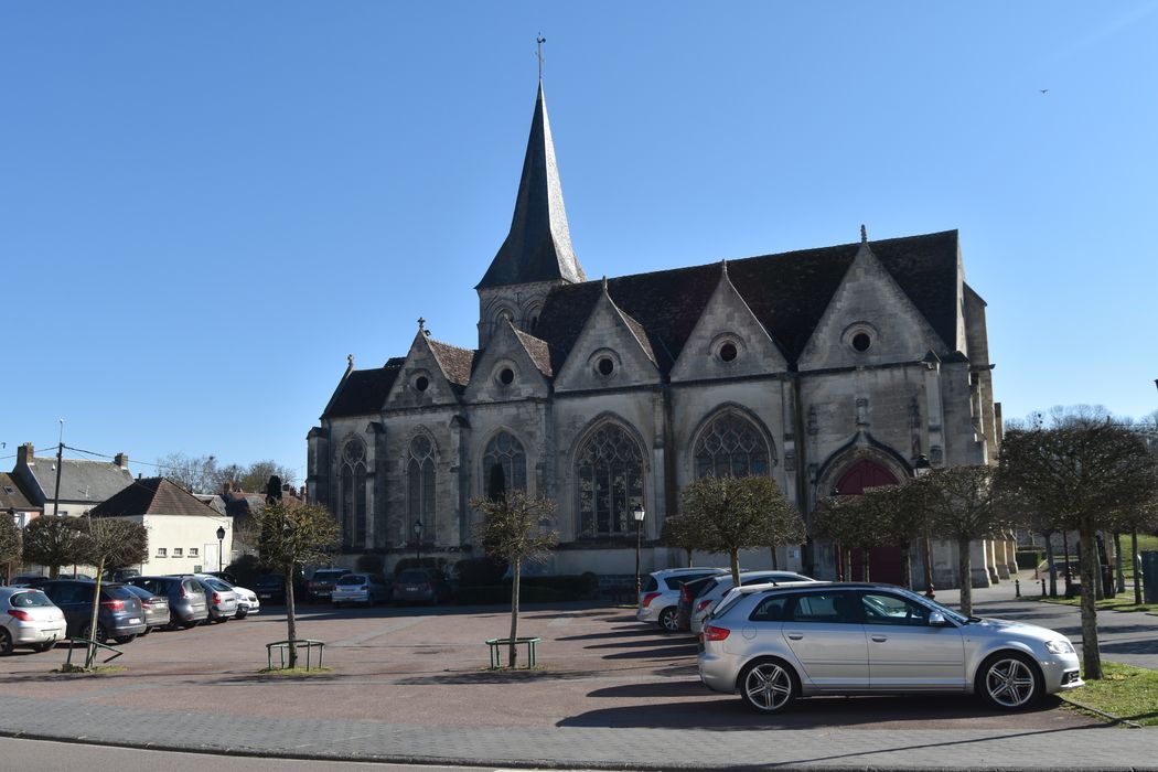 façade latérale nord, vue générale