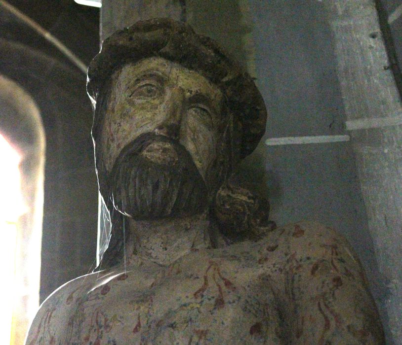 statue : le Christ aux liens, vue partielle