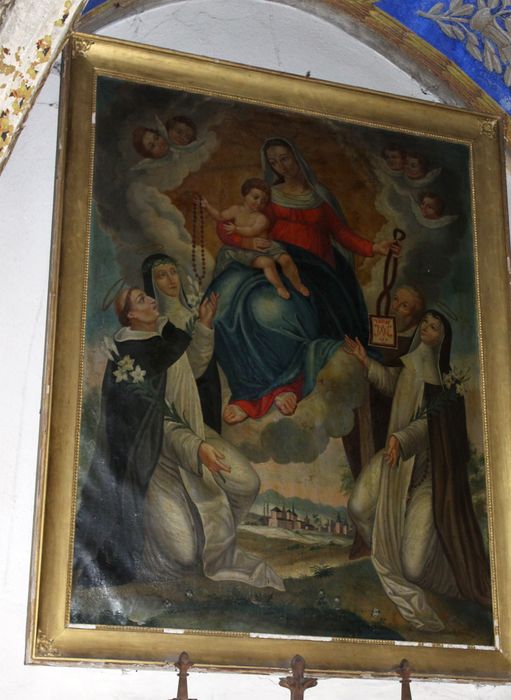 tableau : Donation du rosaire et du scapulaire (la)