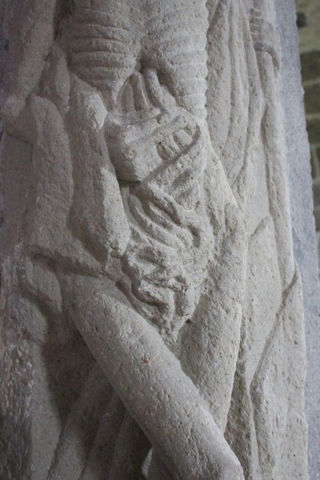 haut-relief : figure de la mort, détail