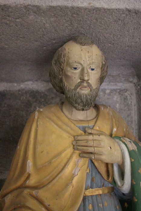 statue : saint Joseph, vue partielle