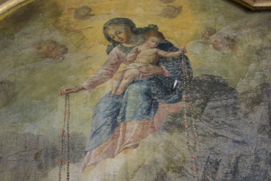 tableau : Donation du rosaire (la), détail