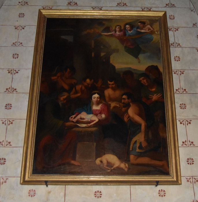 Tableau : Adoration des bergers 