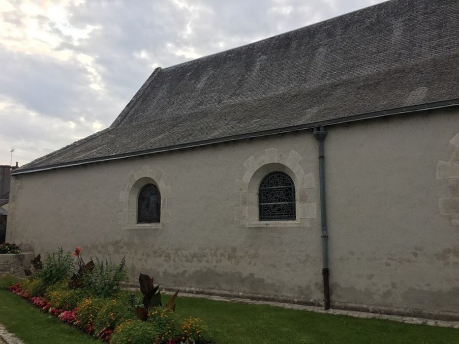 façade latérale nord, vue partielle