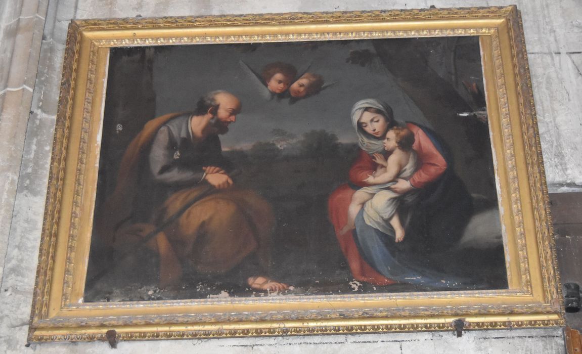 tableau et son cadre : La Sainte Famille