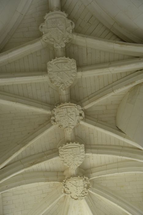 Sainte-Chapelle, chapelle latérale du duc, vue partielle de la voûte