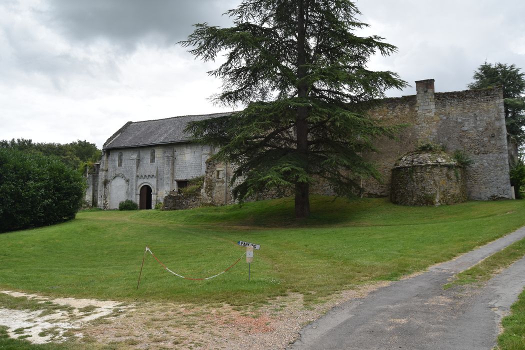 ancienne église, façade latérale nord, vue générale