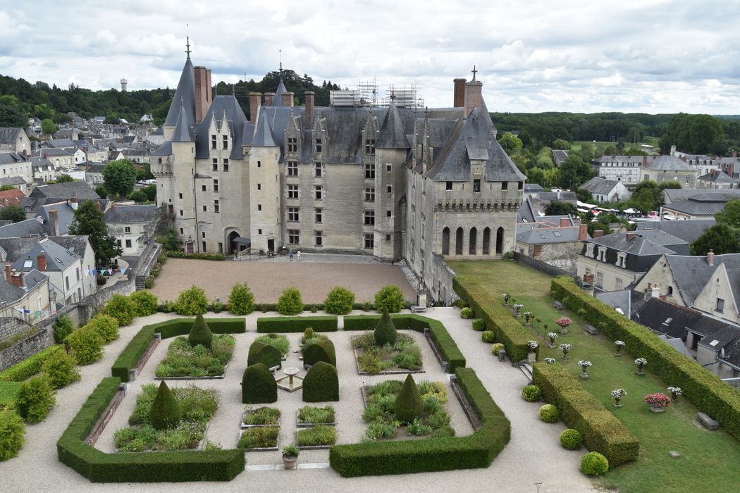 Ensemble ouest depuis les ruines du donjon, vue générale