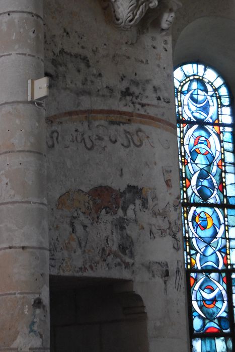 choeur de la nef sud, peinture monumentale (fragment)