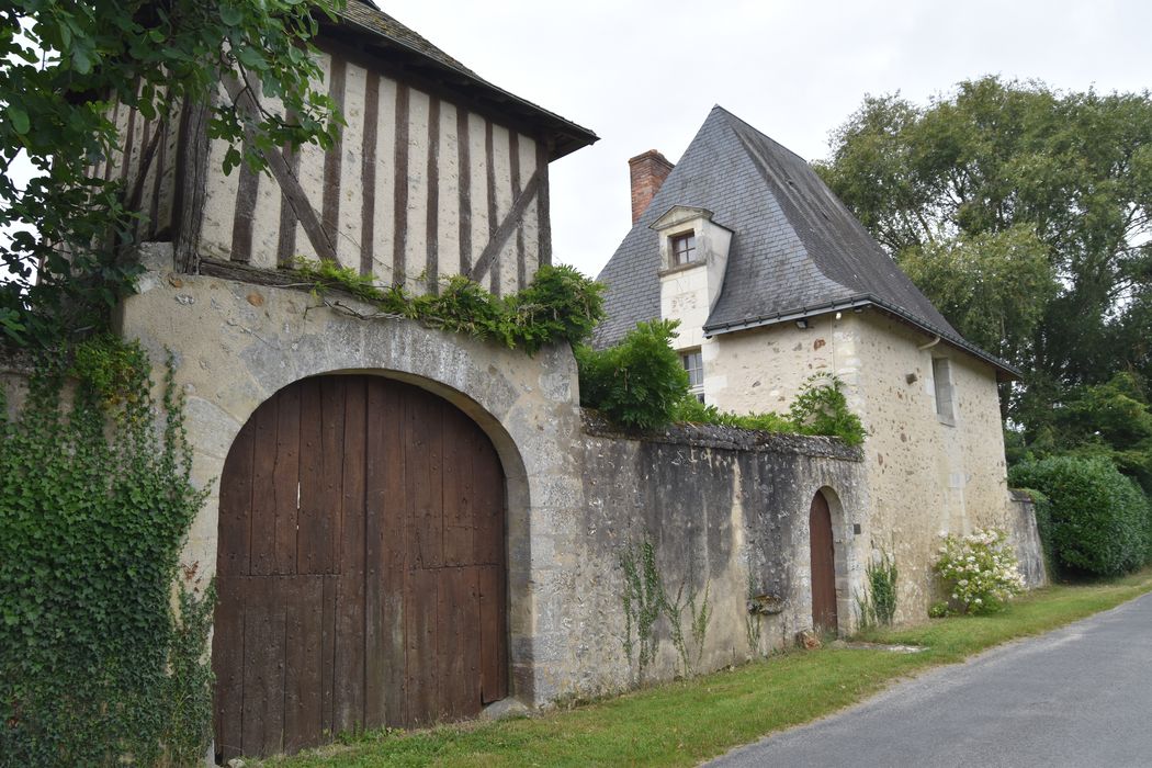 porche d’accès, élévation nord, vue générale