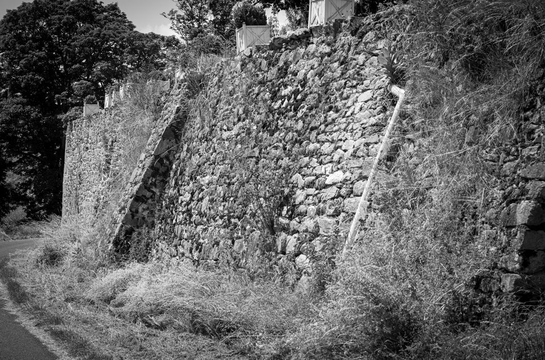 mur de terrassement sud, vue partielle