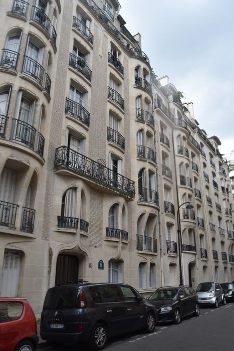 façades sur rue des n°8 et 10 rue Agar