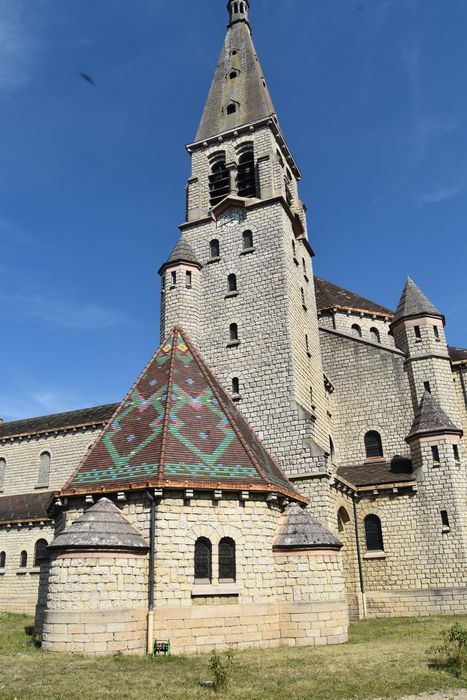 chapelle baptismale et clocher, élévation sud