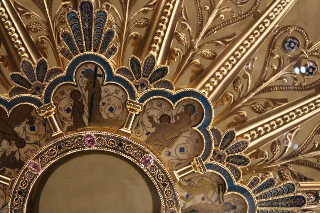 ostensoir, détail