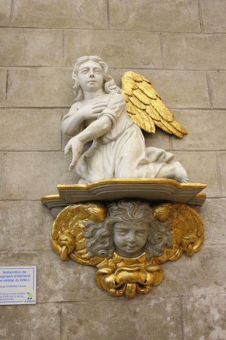 statue, console : ange adorateur n°2