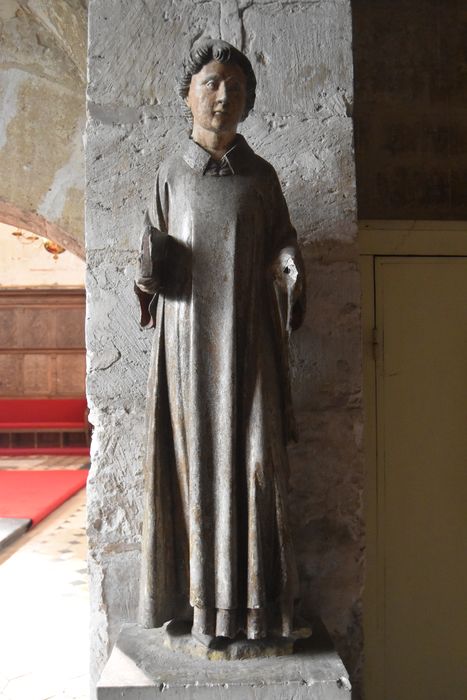 Statue (petite nature) : Saint diacre dit saint François ou saint Laurent