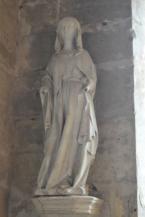 Statue (grandeur nature) : Sainte dite sainte Marguerite ou Alips de Mons