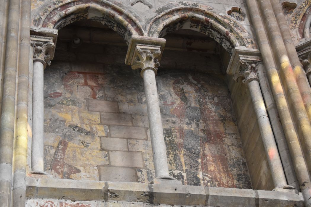 peintures monumentales du triforium, vue partielle