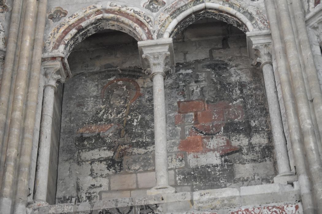 peintures monumentales du triforium, vue partielle