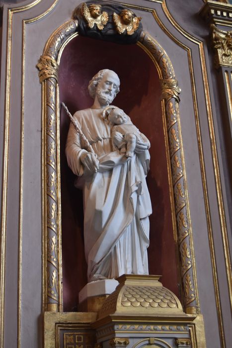 statue du retable sud : saint Joseph et l'Enfant