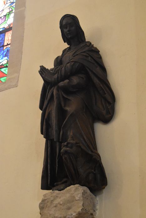 Groupe sculpté : Sainte Marguerite d'Antioche